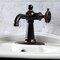 Kingston Brass KSD354RKXNB Single-Handle Bathroom Faucet with Push Pop-Up, Naples Bronze KSD354RKXNB - alternate 3